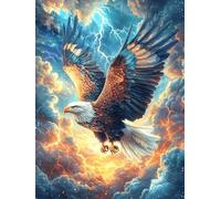 Eagle Flying Over The Ocean 500 Piece Complete DIY Jigsaw Puzzle Wildlife Plant Collectors Mind Relaxation Educational Decorative Puzzle Gifts for Adults Recycled Cardboard 500 PCS