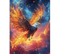 Eagle Flying Over The Ocean at Sunset 500 Piece Complete DIY Jigsaw Puzzle Wildlife Pet Collectors Mind Relaxation Educational Decorative Puzzle Gifts for Adults Sturdy Thick Cardboard 500 PCS