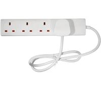 Eagle Four Gang 13 A Extension Lead in White (2 Metre)