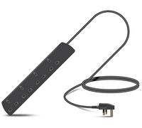 Eagle Four Gang Mains Power 13A Extension Socket to 13A UK Plug Lead Cable, British Standards BS1363 1m