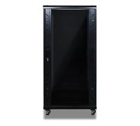 Eagle Free Standing Floor Mounted Rack Data Server Cabinets With Glass Door, Castors for Data Network, Audio Video Applications 27U 600mm Deep
