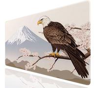 Eagle Gaming Mouse Mat Pink Mouse Pad Large 600x400x3mm, Extended Waterproof Mousepad Smooth Cloth Surface Improved Precision And Speed, Desk Mat Non-Slip Rubber Base for Home Office Gaming GKuk-3535