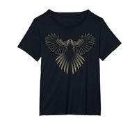 Eagle Golden Eagle T-Shirt, Women's Plus, Black, 6X