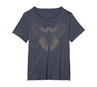 Eagle Golden Eagle T-Shirt, Women's Plus, Heather Blue, 3X