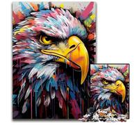 Eagle Graffiti 1000 Piece Jigsaw Jigsaw Puzzles Challenging Brain Teaser, Family Activity, Home Decor, 26X38CM/10.23x14.96inch