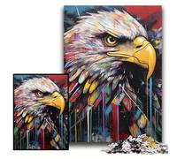 Eagle Graffiti 1000 Piece Jigsaw Puzzles for Adults Challenging Brain Teaser for Teenagers, Family Game Night Fun Size 26x38cm