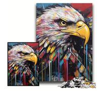Eagle Graffiti Jigsaw Puzzle 1000 Pieces Jigsaw Puzzles for Adults Brain Teaser & Home Decor, Perfect Size 50x75cm