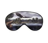 Eagle Hawk Sleep Eye Mask Soft Eye Covers Blocking Lights Blindfold with Adjustable Strap for Travel Nap
