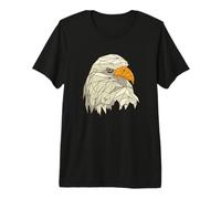 Eagle Head Bird of Prey Polygon Geometric Drawing Premium T-Shirt