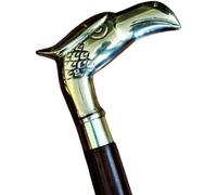 Eagle Head Cane Walnut Maple, Solid Brass Handle and Brass Sheesham Wood Handcrafted Walking Stick Cane Foldable with Beautiful Brass Handle Wooden Handle
