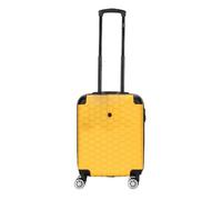 Eagle Hexagon ABS Hard Shell Spinner Suitcase - Lightweight, Robust, with 4 Wheels - Yellow | Easy Luggage (Cabin)