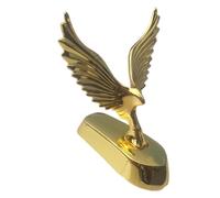 Eagle Hood Sticker - Metal Coated 3D Front Emblem, Standing Ornament Sticker With Eagle Wings, Decorative Automotive Exterior Badge That The Presence Of Vehicle Style For The