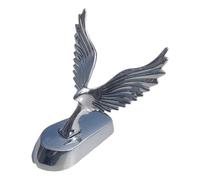 Eagle Hood Sticker - Metal Coated 3D Front Emblem, Standing Ornament Sticker With Eagle Wings, Decorative Automotive Exterior Badge That The Presence Of Vehicle Style For The