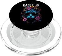 Eagle Idaho Cat Wearing Sunglasses and Flowers Design PopSockets PopGrip for MagSafe