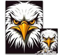 Eagle IllustrationJigsaw Puzzle 1000 Pieces Paper Puzzles Perfect for Family Fun on Christmas Thanksgiving Birthdays Easter 1000 PCS(38x26cm)