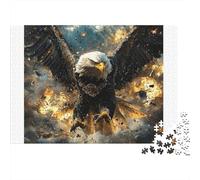 Eagle in Explosion 1000 Piece S Classic Jigsaw Puzzle for Adults Kids Impossible Challenging Game Decompression Wall Decor 52x38cm/1000pcs