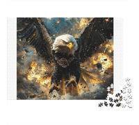 Eagle in Explosion 1000 Pieces Puzzle ForAdults Kids Beautiful View War Eagle Decoration Puzzle Decompression Jigsaw for Men And Women Challenging Puzzles Jigsaw Puzzles for Adults 70x50cm/1000pcs