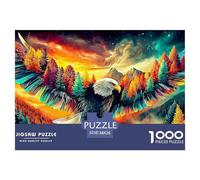Eagle in FlightExpert-Level Jigsaw Puzzles for Adults A 1000-Piece (Advanced) Set of Seemingly Impossible, Hard, And Extremely Difficult Challenging Puzzle Educational Games - The Ultimate Test And G