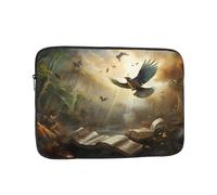 Eagle in The Jungle Patterned 13 inch Portable Laptop Bag - Perfect for Business, Travel, School, Office Shockproof Laptop Inner Pocket