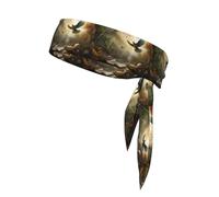Eagle in The Jungle Sweat-Absorbing Sports Headband, Non-Slip and Adjustable, Running, Basketball, Yoga Sports Headband
