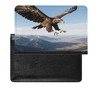 Eagle in The Sky Passport Holder Unique PU Ultra-thin Passport Protective Case Compact Easy to Carry Passports Cover for Women And Men Passports Case