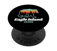 Eagle Island Idaho Fishing Summer Bear PopSockets Adhesive PopGrip