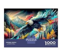 Eagle Jigsaw Puzzle Eagle in Flight 1000 Pieces for Seniors Brain Training Ctivity 70x50cm/1000pcs