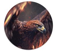 Eagle Jigsaw Puzzles for Adults 1000 Piece 1000Pc Adults Round Jigsaw Puzzle High-Difficulty Brain Teaser for Teenagers (Size 67.5x67.5cm)