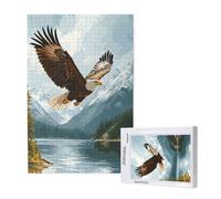 Eagle Jigsaw Puzzles for Adults 500 Piece, Animal Puzzles for Adults Wooden, Funny/Difficult/Impossible/Challenging Decompression Games, As a Birthday for Women and Men ML-390