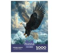 Eagle Jigsaw Puzzles Puzzles for Adults Kids. 1000 Pieces Whimsical Challenge Toy Educational Games Home Decoration for Educational Games Gifts 38x26cm/1000pcs
