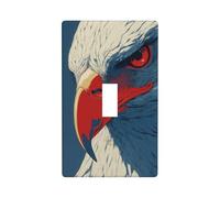 Eagle Light Switch Cover Decorative Single Toggle 1 Gang Wall Plate for Kitchen Farmhouse Bedroom Bathroom Art Decor
