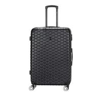 Eagle Lightweight 4-Wheel ABS Hard Shell Luggage Suitcase Cabin Bag - Easy Luggage (Large) Black