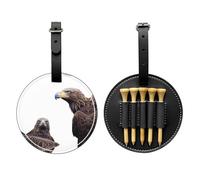 Eagle Looking Back Black Golf tee Storage Bag - Easy to Carry Around and More efficient in Playing Golf