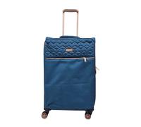 Eagle Luggage 4 Wheel Lightweight Medium Soft Shell Suitcase In Teal