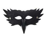 Eagle Mask Exquisite Textured PU Half Face Halloween Mask Lifelike Bird Costume for Mardi Gras Day Masquerade Cosplay Party Masquerade Raven Half Face Animal