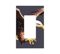 Eagle Modern Single-Gang Switch Wall Plate â€“ Premium Pc Material Decorative Cover with Full-Panel Printed Design, Easy Installation for Residential & Commercial Use