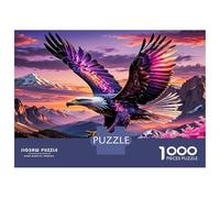 Eagle Mountain Dawn 1000 Pieces Jigsaw Puzzle Set Sovereign Skyward Might Premium Jigsaw Puzzle Sturdy Cardboard Couple Partners Ultra Difficult Christmas 38x26cm/1