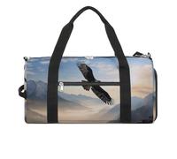 Eagle Mountains Gym Bag Sport Gym Tote Bag Lightweight Duffle Bag Carry On Weekender Bags for Women Men, white, One Size