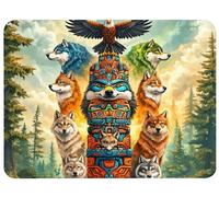 Eagle Mouse Mat 200x150x3mm Wolf Mouse Pad, Thick Non-Slip Rubber Base Desk Mat and Stitched Edge Optimised for Gaming Sensors Mousepad Office Accessorie for Home Computers Learning Laptop PC,Model881