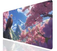 Eagle Mouse Pad Large XXL 800x400x3mm, Landscape Mouse Mat With Stitched Edges, Waterproof Desk Accessories Mousepad Improved Precision And Speed, Desk Mat Non-Slip Rubber Base for Office GKuk-3547