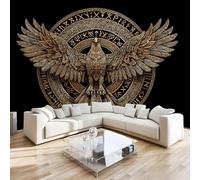Eagle Myth Wall Mural 3D Effect Totem Retro Non-Woven Self-Adhesive Wallpaper Living Room Bedroom Home Decor TV Background Large Art Wall Painting 122x91 cm