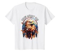 Eagle Native American Dreamcatcher T-Shirt, Youth, White, Small