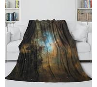 Eagle Nebula M16 3D Printed Blanket - Pillars of Creation Washable Fleece Blanket Christmas Birthday Gift for Sister Brother Nephew Niece Colleague - Sofa Bed Office Decor 40x50inch(100x130cm)