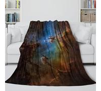 Eagle Nebula M16 3D Printed Blanket - Pillars of Creation Washable Fleece Blanket Christmas Birthday Gift for Sister Brother Nephew Niece Colleague - Sofa Bed Office Decor 60x80inch(150x200cm)