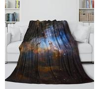 Eagle Nebula M16 Fleece Blanket - Pillars of Creation Air Conditioner Blanket Birthday Gift for Sister Brother Nephew Niece Colleague All Seasons - Sofa Bed Decor 50x60inch(127x152cm)