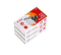 Eagle No.10 Mini Premium Staples for #10 Staplers, 1000 pcs Per Box, Pack of 3 Boxes, 3000 pcs in Total, Silver