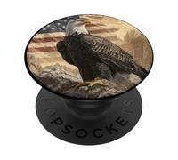 Eagle of Liberty Above Old Glory PopSockets Adhesive PopGrip