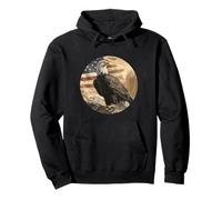 Eagle of Liberty Above Old Glory Pullover Hoodie