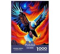 Eagle of Majesty 1000 Piece Jigsaw Puzzle for Adults And Kids Family Puzzle Educational Games 1000 Pieces Fun, Challenging & Brainteasing Adults Jigsaw Puzzle for Women, Gifts for Men 38x26cm/1000pcs