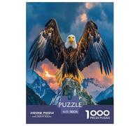 Eagle of Majesty 1000 Piece Jigsaw Puzzles for Adults And Kids Family Puzzle Educational Games 1000 Pieces Stress Reliever Challenge High Difficulty 38x26cm/1000pcs